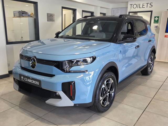 Citroen e-C3 Aircross Standard Range 44kWh MAX Auto 5dr (7.4kW Charger) SUV Electric Monte Carlo Blue with Black Roof