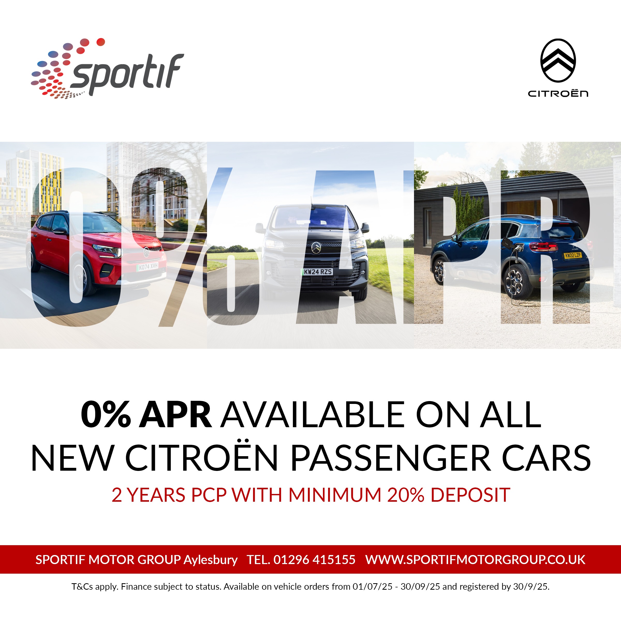 Drive Away a New Citroën with 0% APR