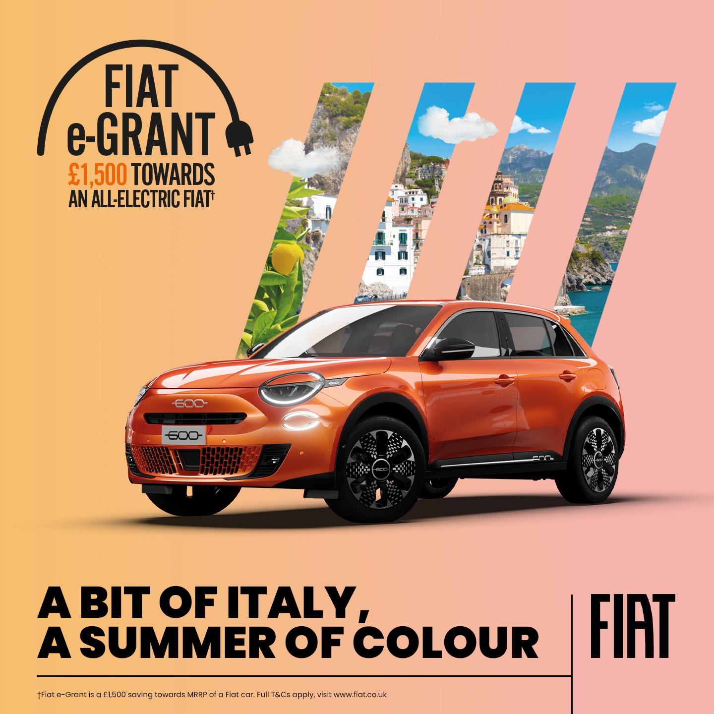 FIAT E-Grant Returns – Save £1,500 on Electric Models