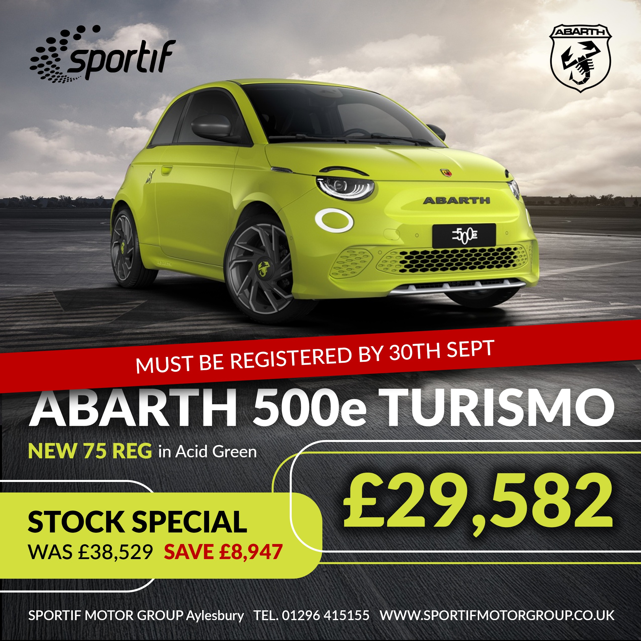 MASSIVE SAVINGS ON 75-REG ELECTRIC STOCK