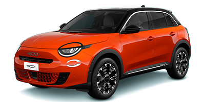 Fiat 600e - Sunset Orange / Cinema Black