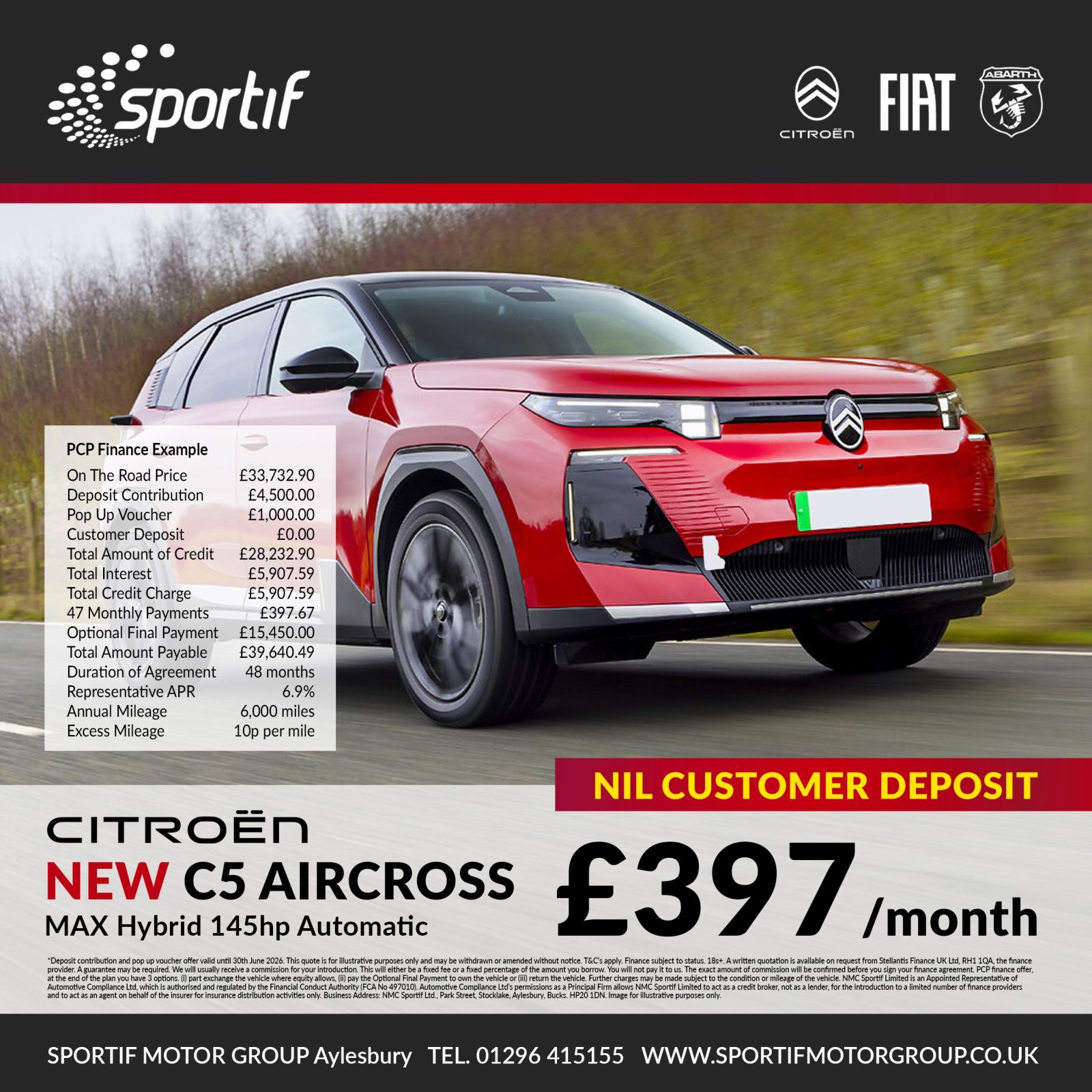 CITROEN C5 AIRCROSS 1.2 Hybrid 145 Max 5dr Auto